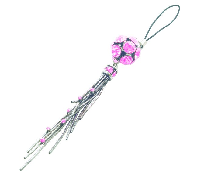 Glamour Boll, mobile strap, pink
