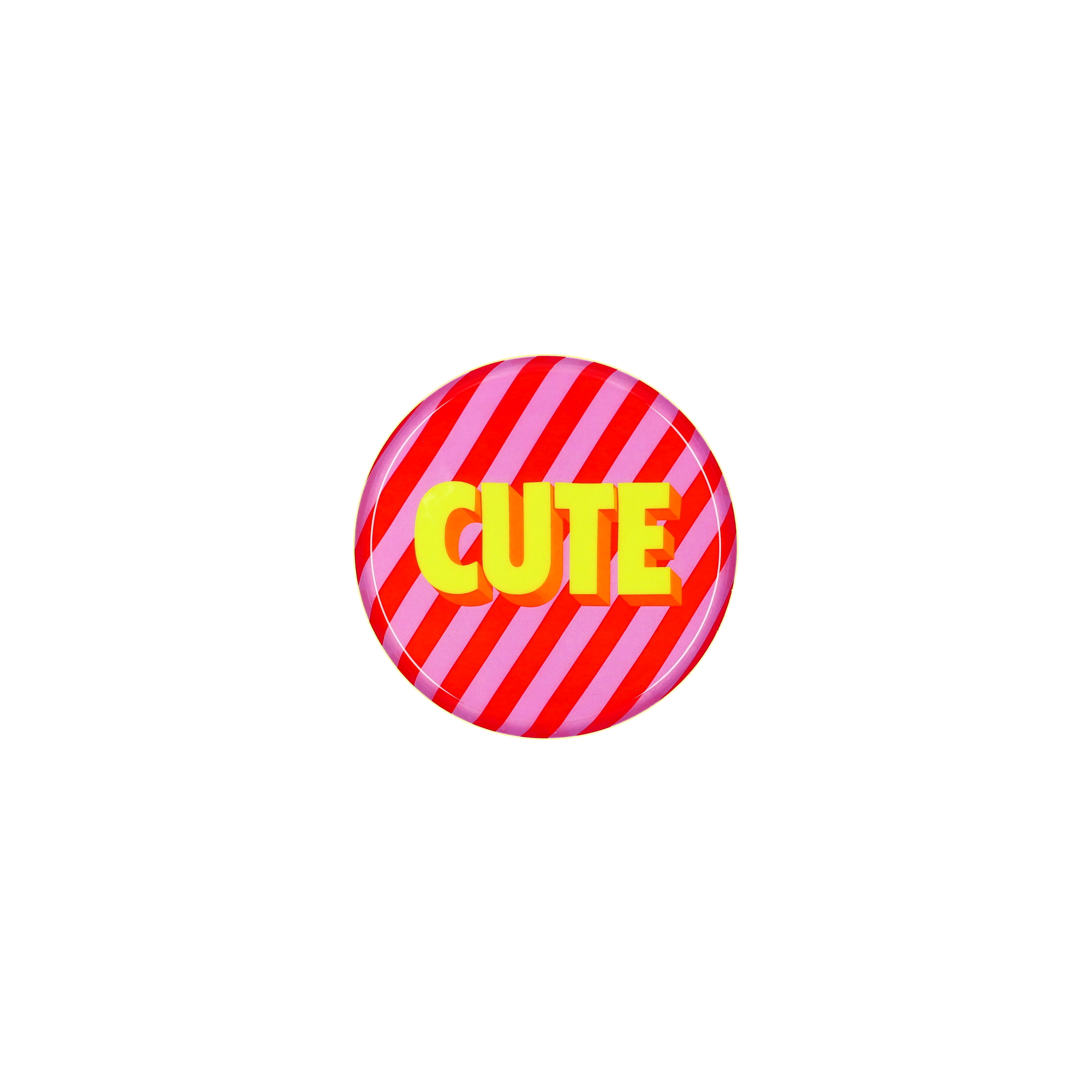 Love Trays, Dekotablett, XS,  Motiv: Cute, rot/rosa