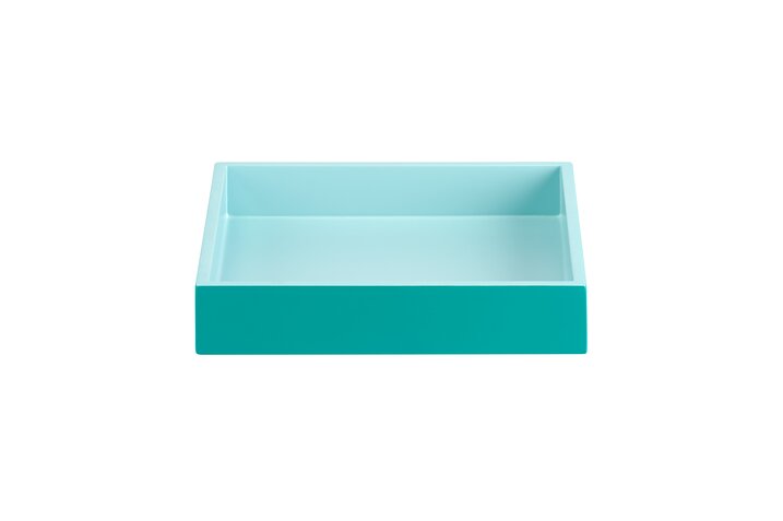 Spa, Tray, S, square (19x19x3,5cm), 2 tone, shiny blue/matt light blue