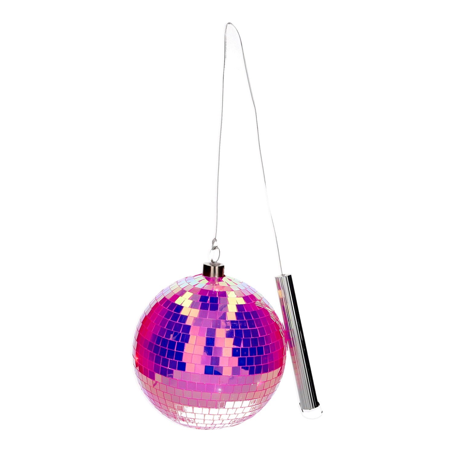 Disco, LED-Kugel, 15cm, neon pink