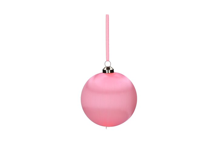 Chinois, Weihnachtskugel, 8cm, hellrosa