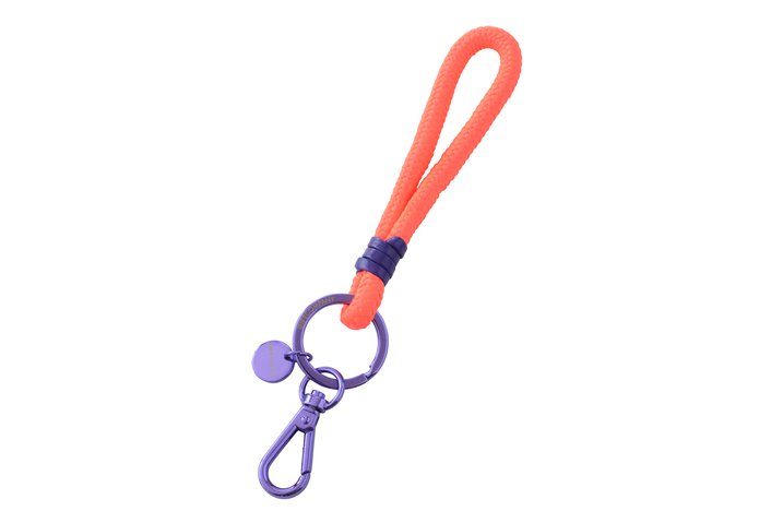 Metropolitan Neo Schlüsselanhänger, orange/lila, mit Karabiner