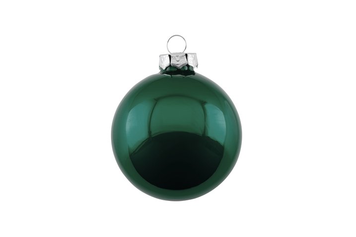 chritmas tree ball 6cm opal, uni dark olive