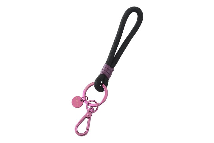 Metropolitan Neo Schlüsselanhänger, schwarz/lila, mit Karabiner