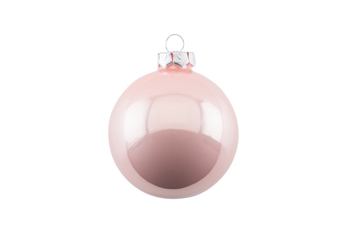 Christmas tree ball 6cm opal, blush