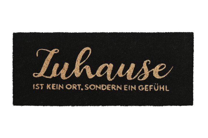 Fussmatte, Zuhause, schwarz