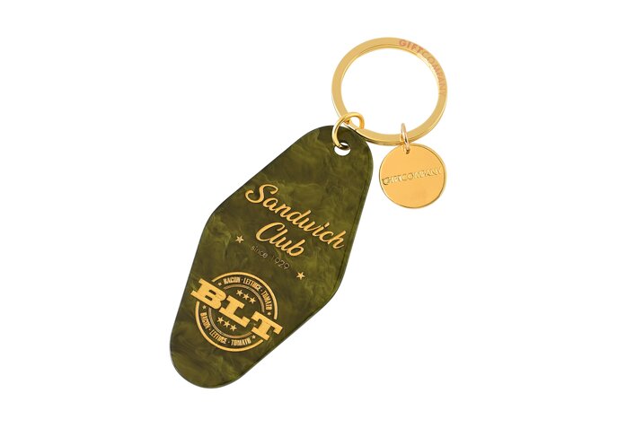 Key club by GC, Sandwich Club, keyring, green