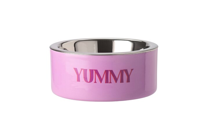 Love Pets, Futternapf, S, Motiv: Yummy, pink lavender