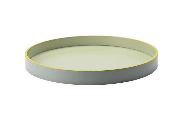 Spa, Tablett, M, rund (35x3,5x35cm), 3 farbig, thyme/sage/lime