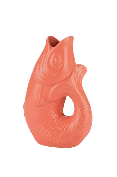 Monsieur Carafon, Fisch, Vase, S, salmon, 1,2 Liter