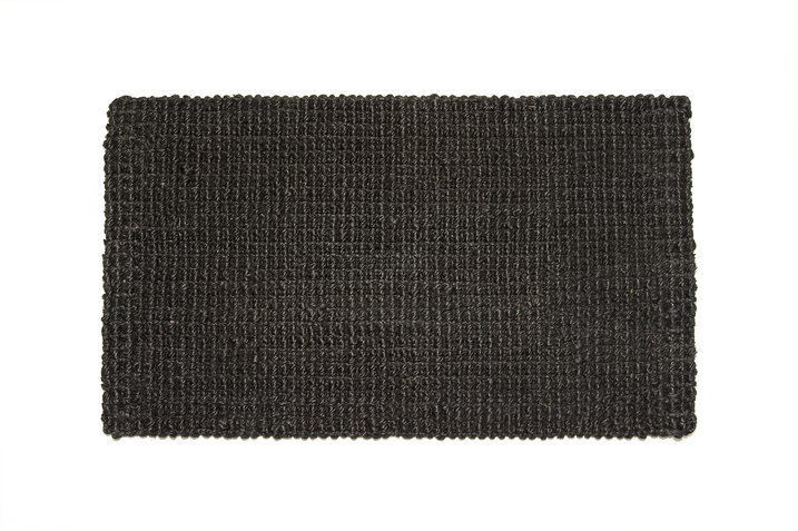 Hampton, Jute Matte, S, 75x45, schwarz