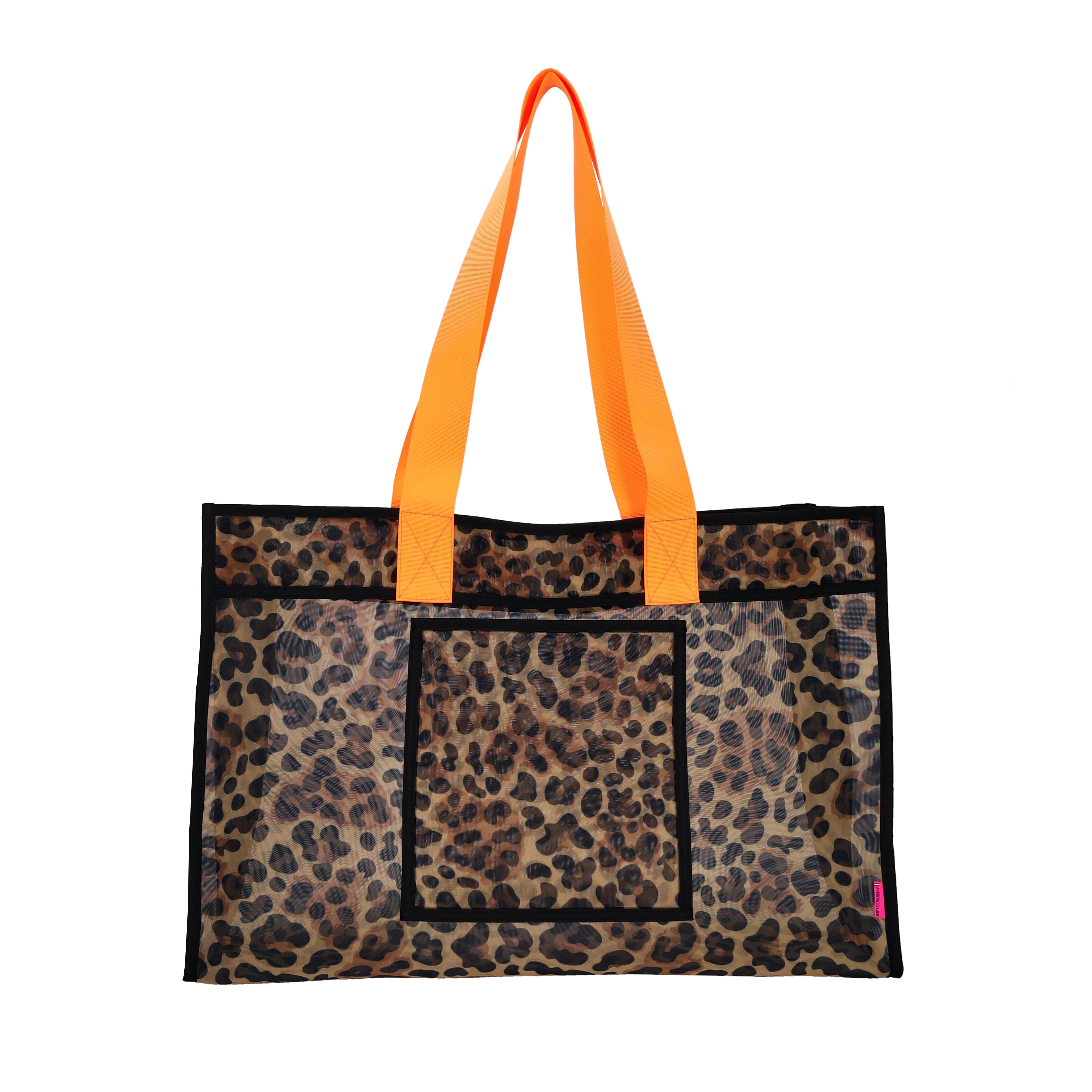 Voyage, Mesh Tasche L, Leo, braun/orange