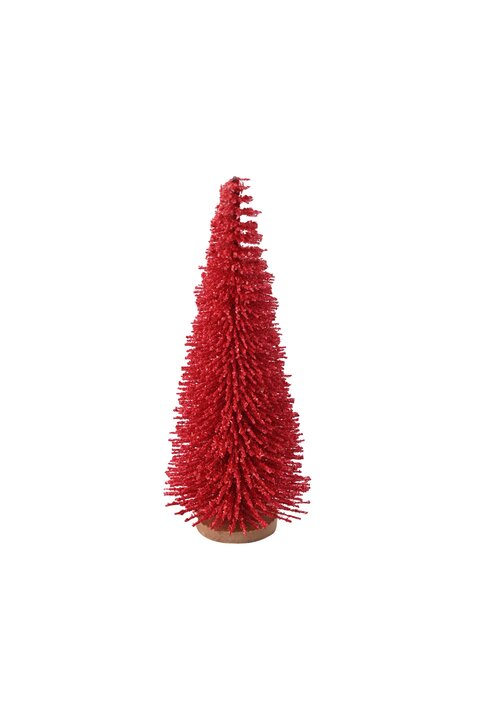 Forest, deco tree, h15,5cm, red 