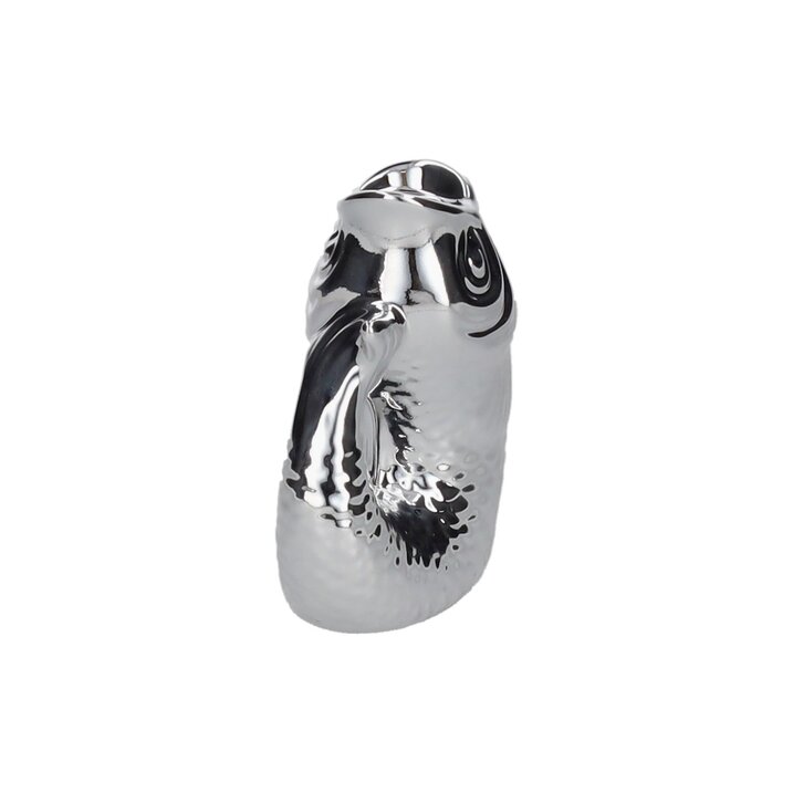 Monsieur Carafon, Fisch, Kerzenhalter XS(H12,7 cm), silber