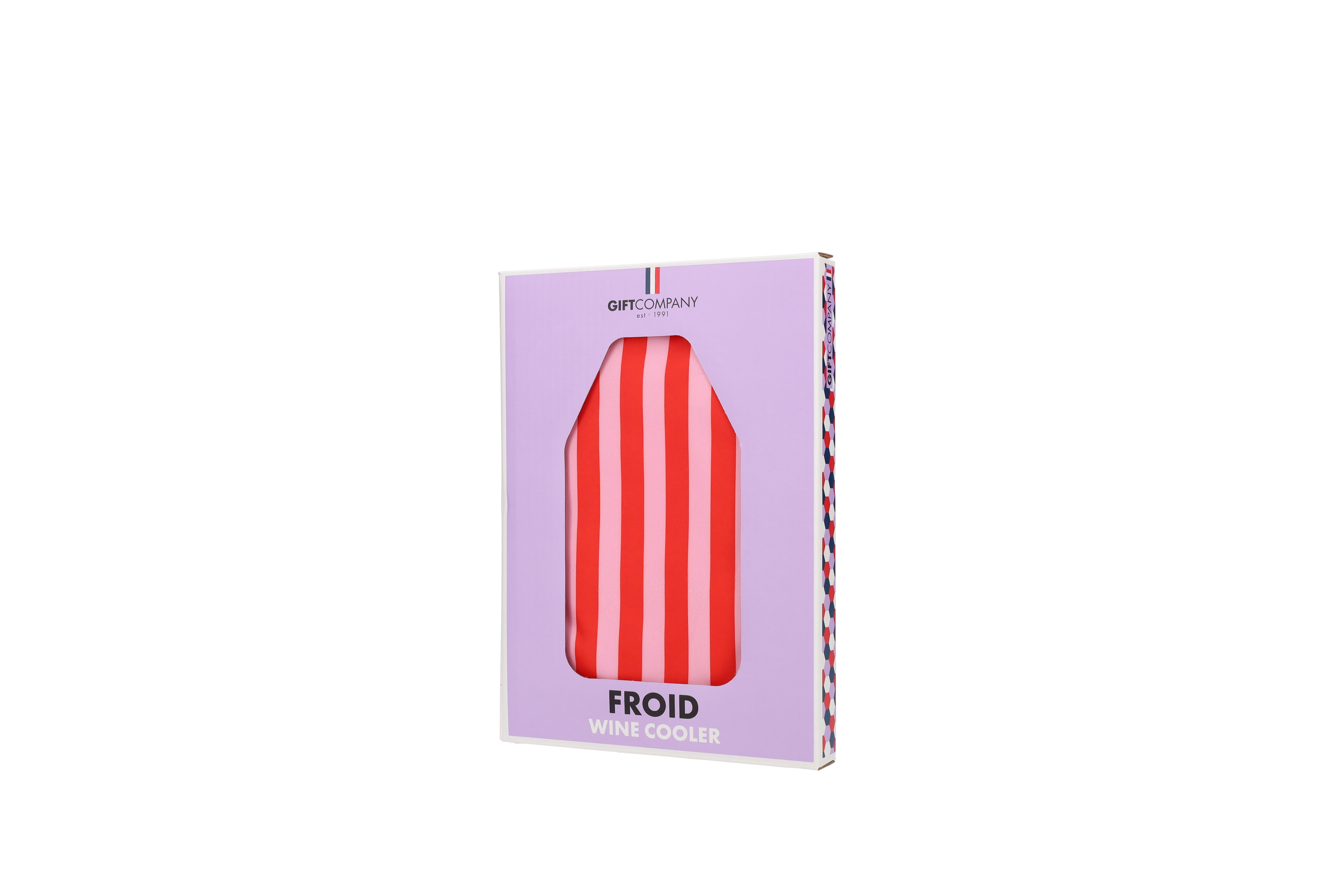 Froid, Kühlmanschette, Motiv: Streifen, rot/rosa/gelb