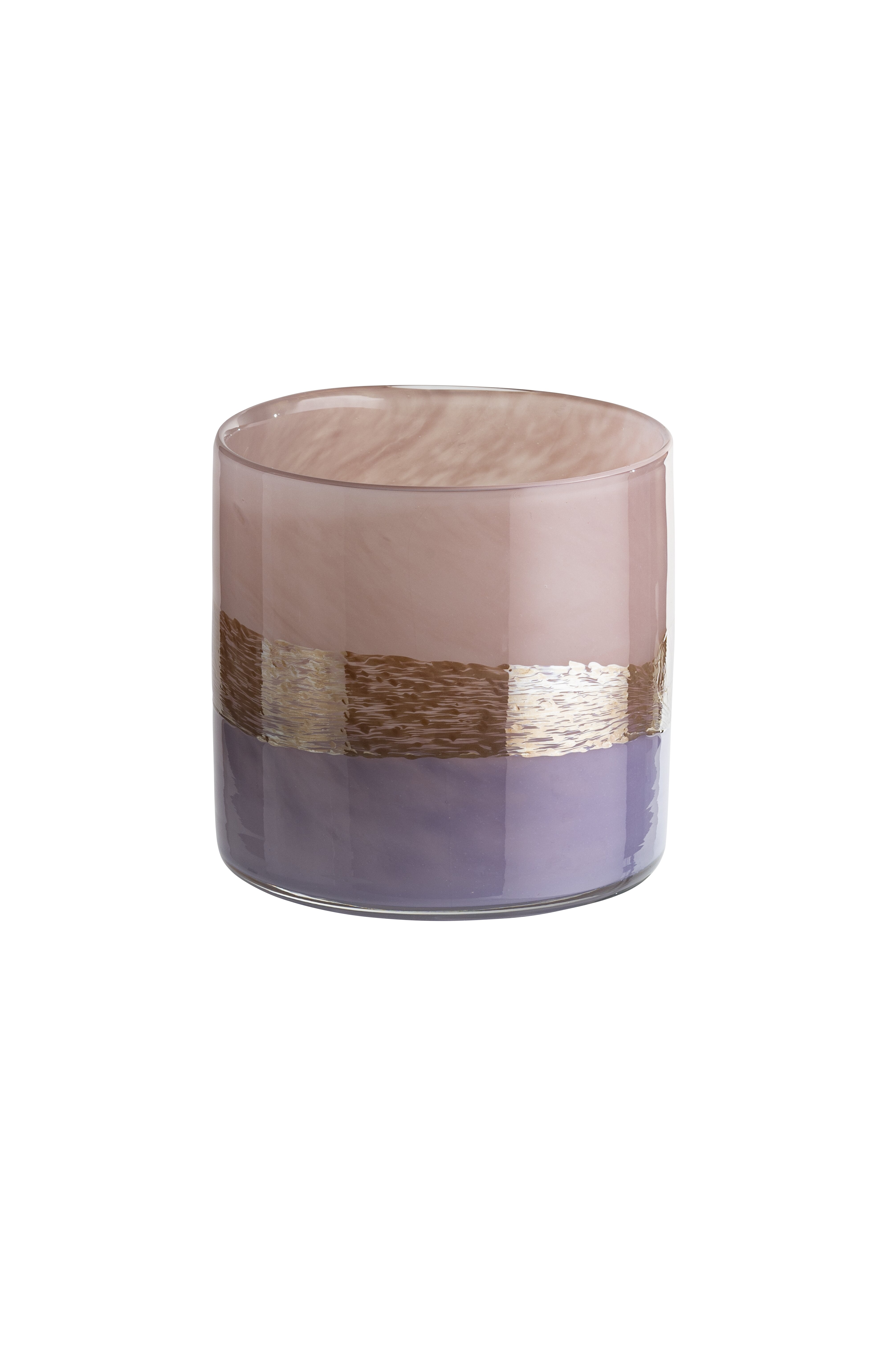 Linen, Vase, H14,5cm,rosa/flieder, df