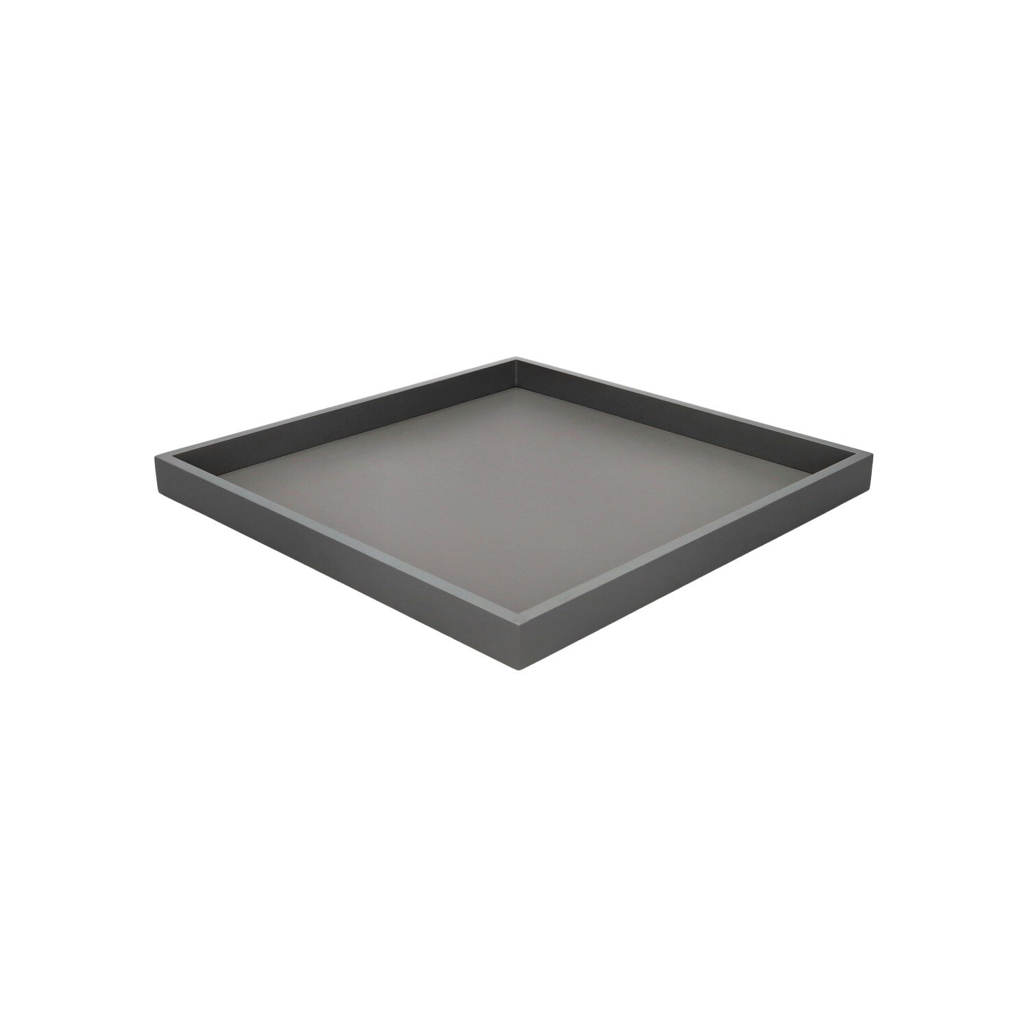 Neo, Tablett, quadratisch (32x2,5x32cm), 2 farbig, grau/dunkelgrau
