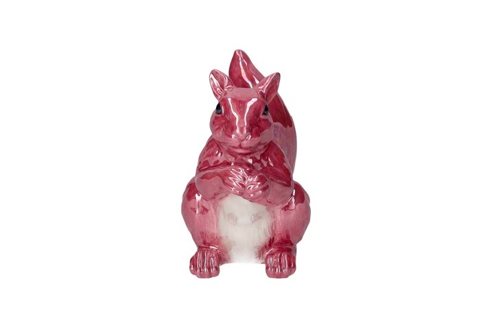 Mignon, Vase, Eichhörnchen, dunkelrosa