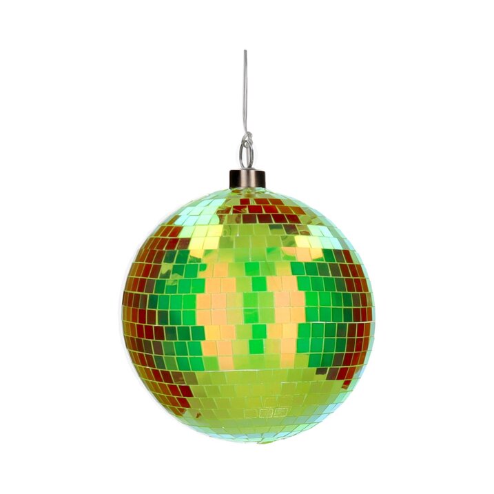 Disco, LED-Kugel, 15cm, neon grün