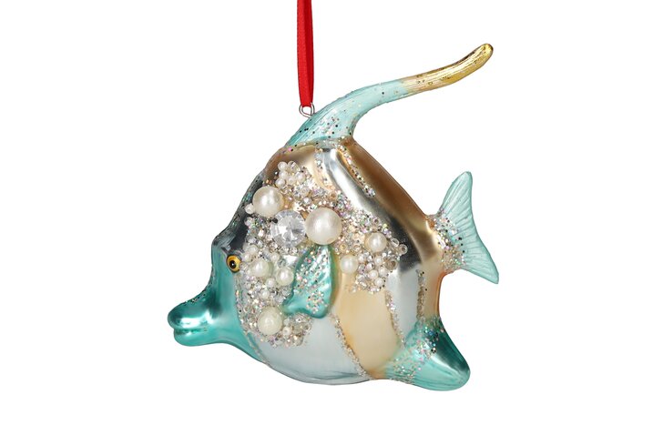 Hänger Halfterfisch, blau