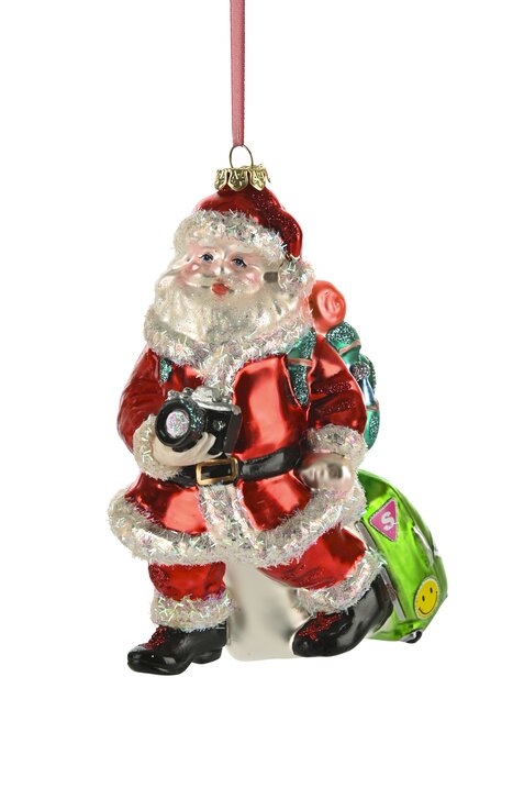 Hänger reisender Santa, rot