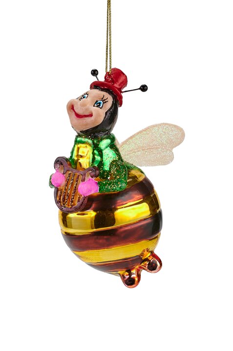 hanger bee with harp, multicolor