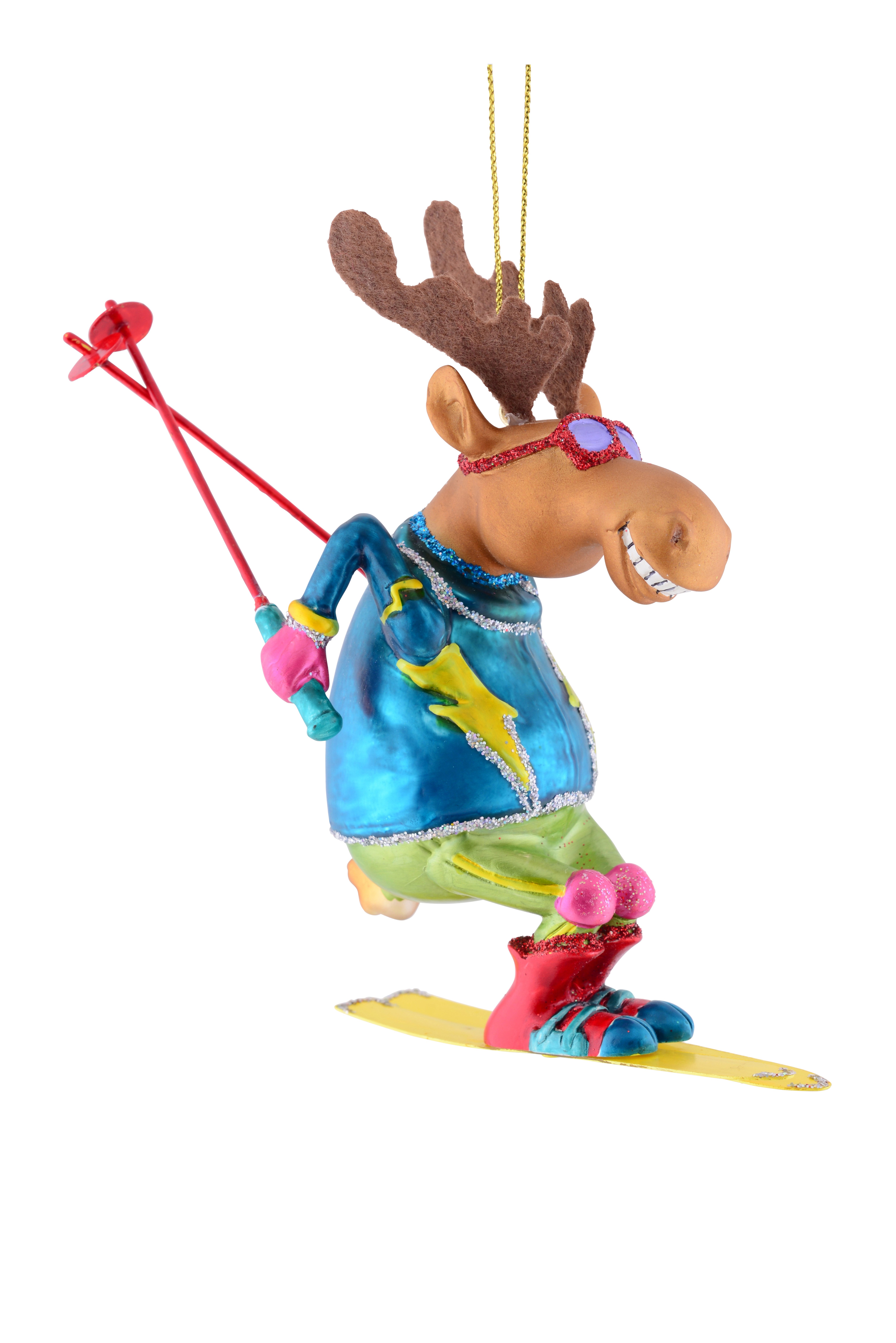 Hänger, Skifahrer Elch
