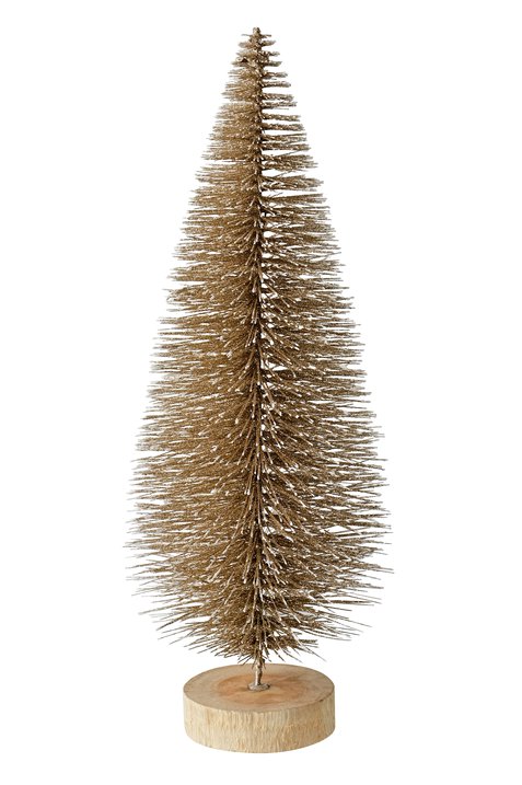 Seoul, Dekobaum mit Glitzer, H40cm, gold