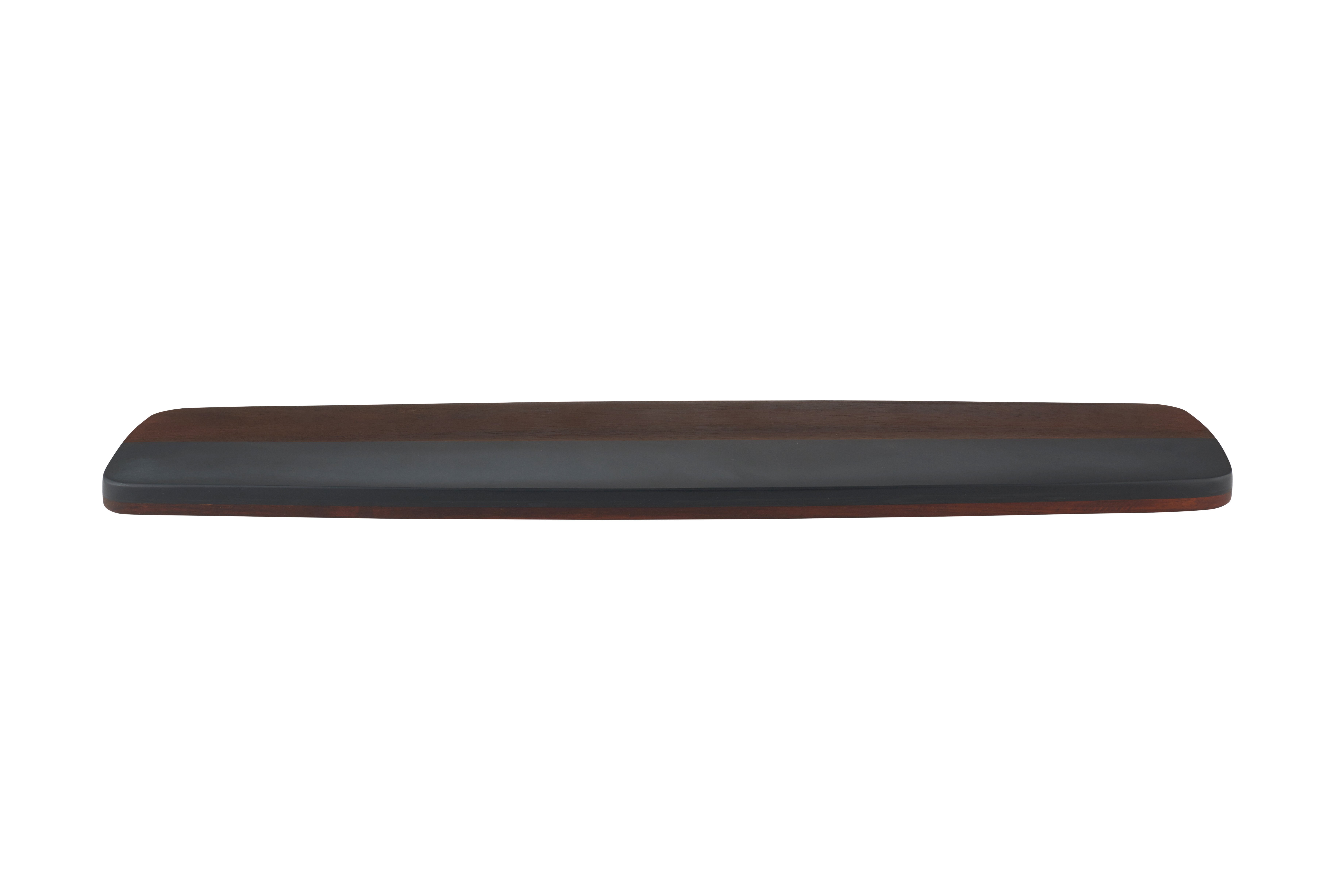 Stone, Platte mit Schiefer, L 59,5cm, dunkel grau/braun