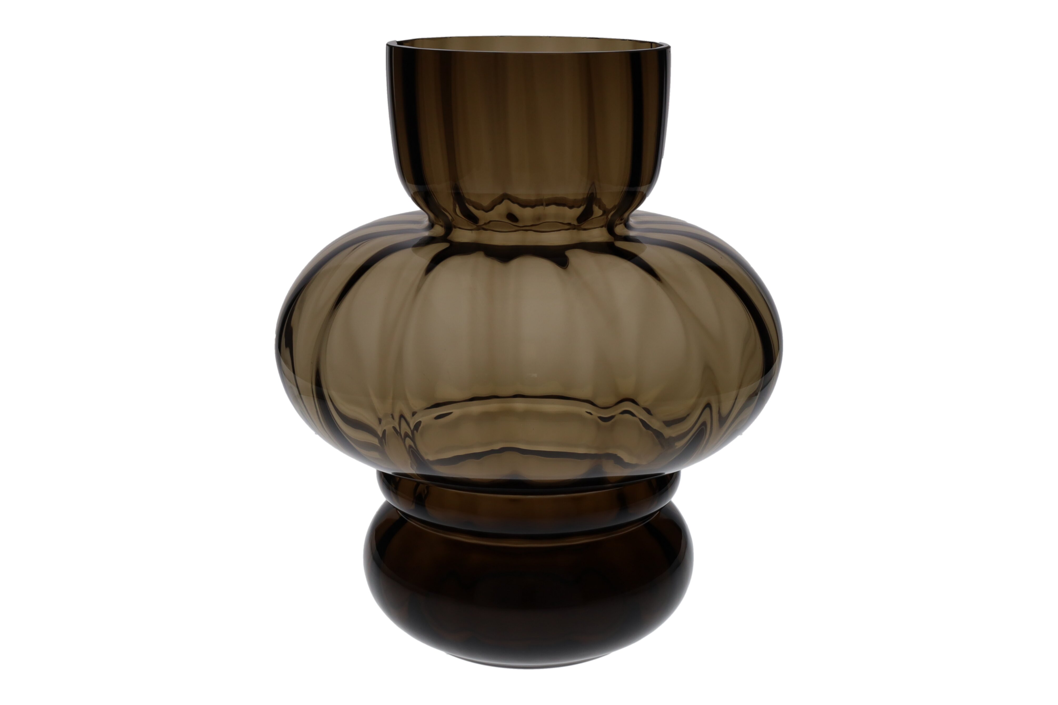 Twill, Vase, L(H30,5cm),  braun, df