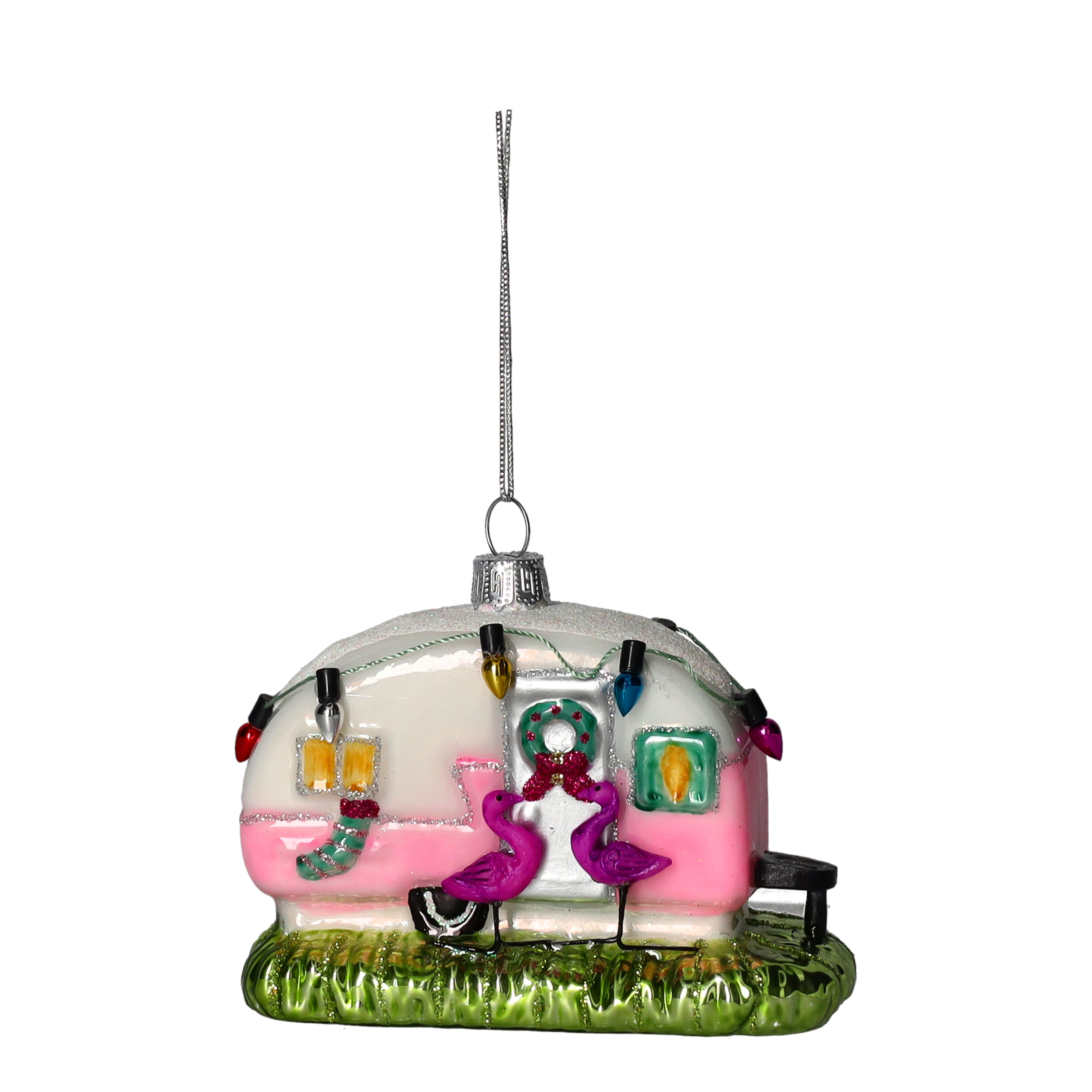 Hänger Wohnwagen, rosa