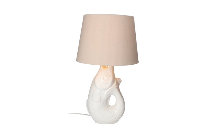Monsieur Carafon, Fisch, Lampe, S, weiß