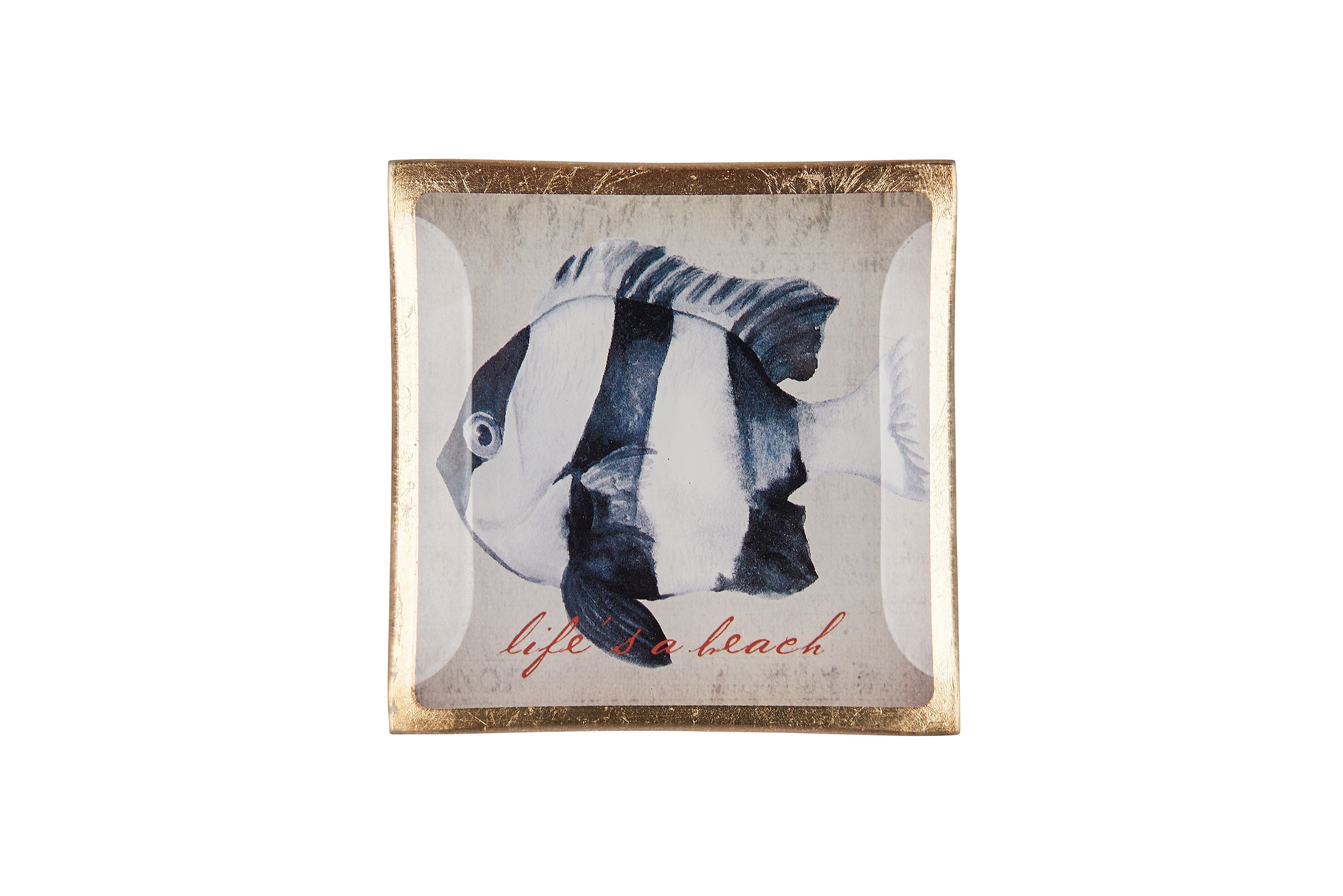 Love Plates, Glasteller S, Life´s a beach, beige