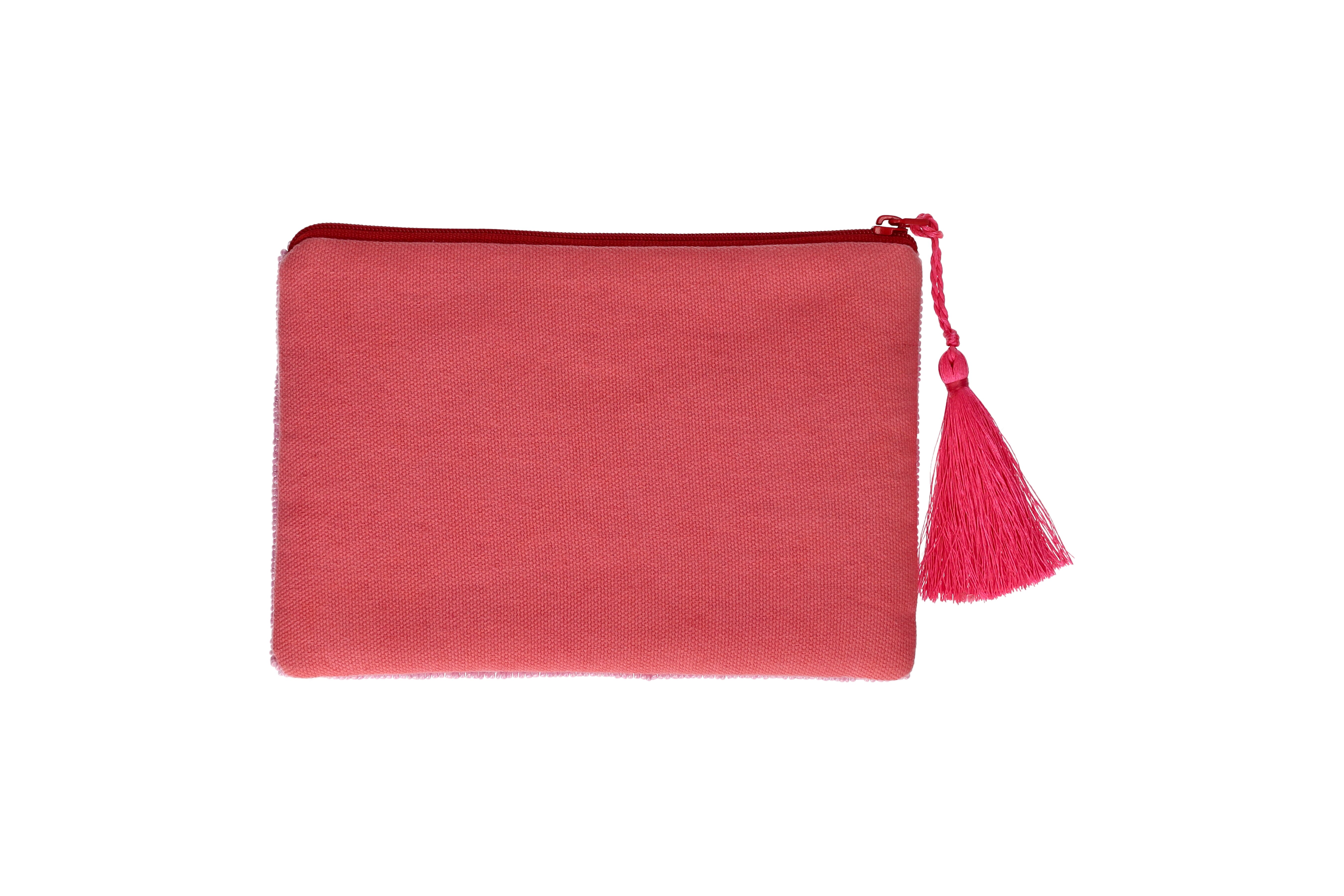Elodie, cosmetic bag, M, motive: flowers, pink