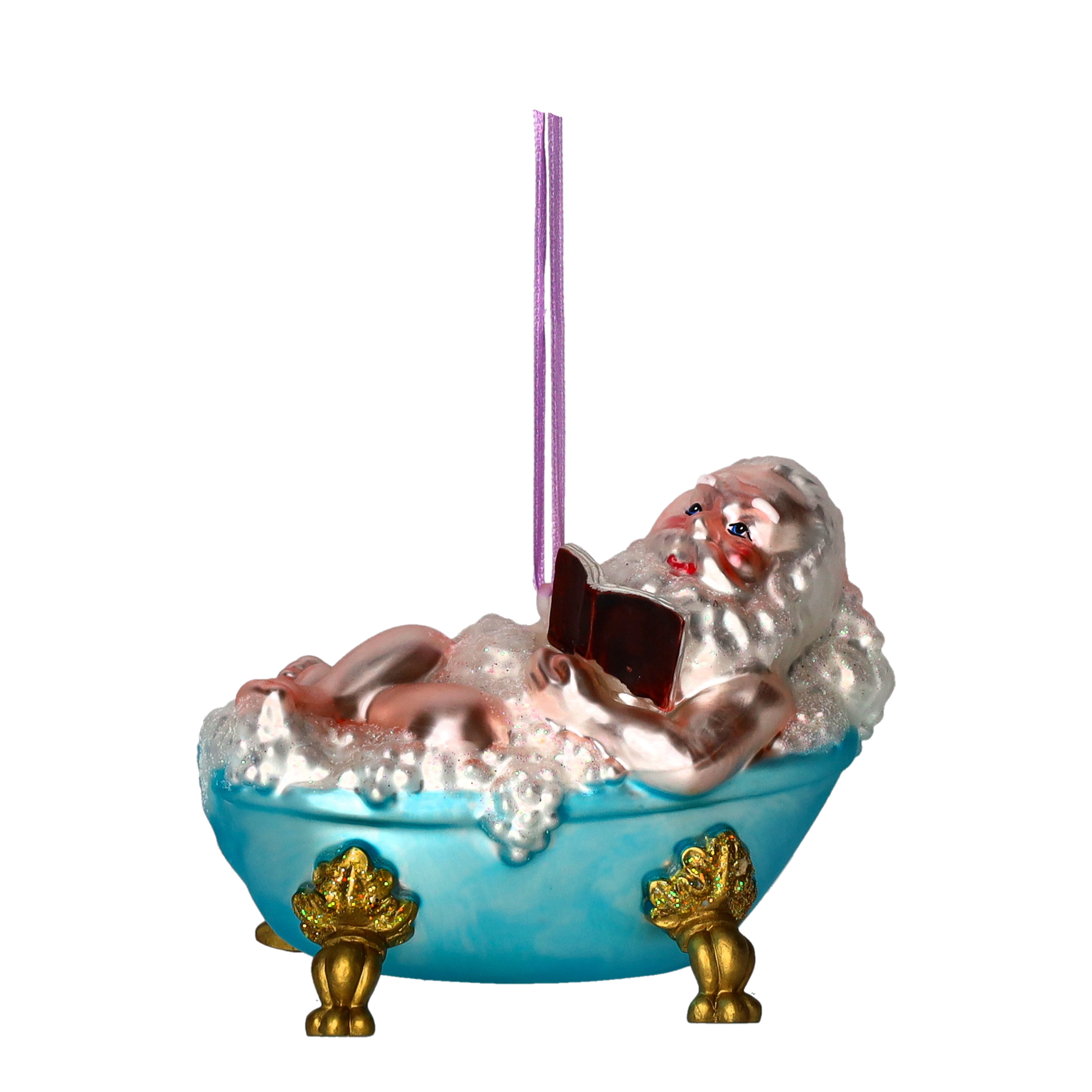 Hänger Santa in Badewanne