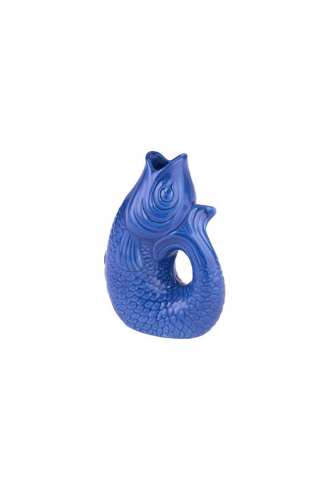 Monsieur Carafon, Fisch, Vase, XS, azure, 0,2 Liter