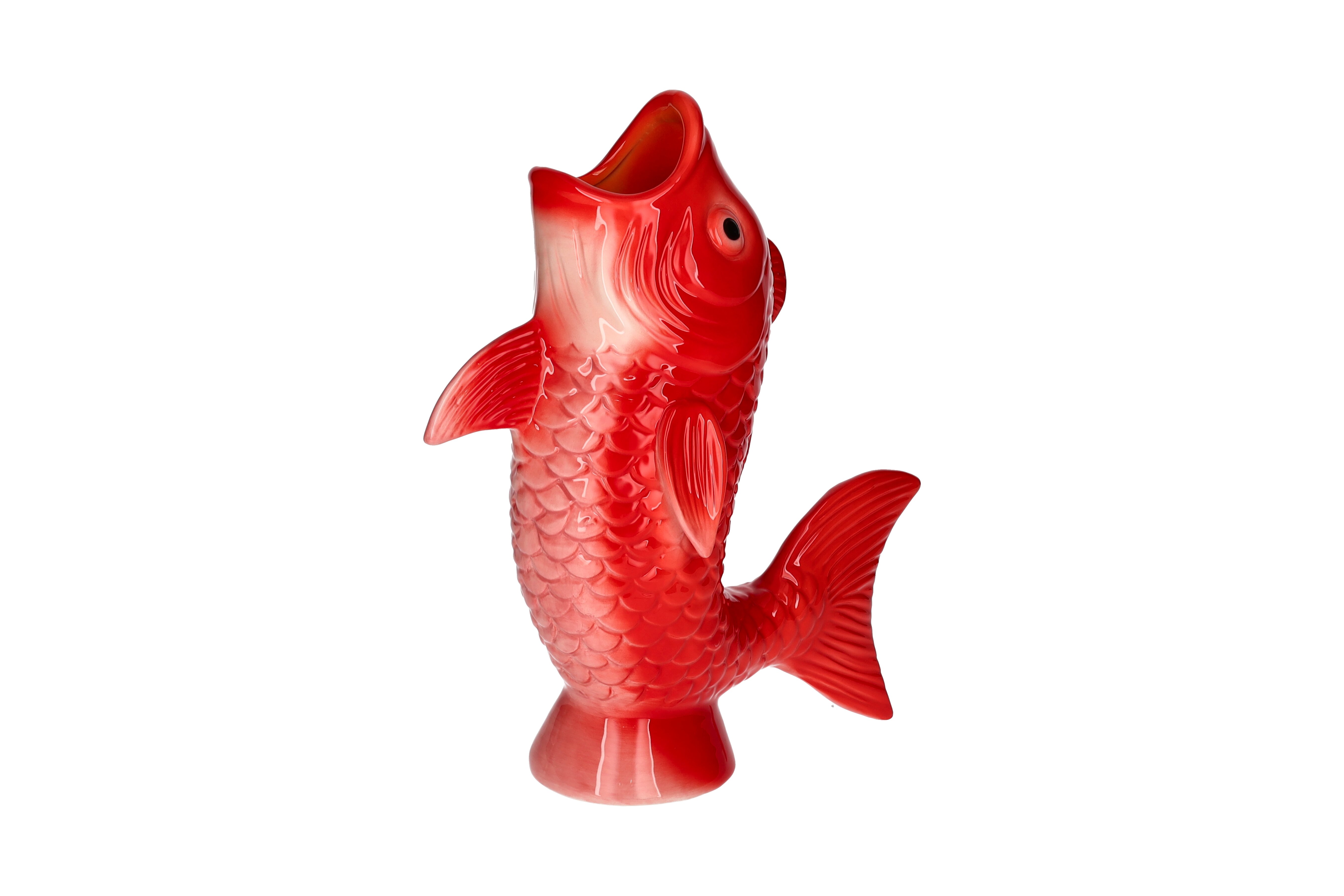 Mignon,Vase, Fisch, L, rot