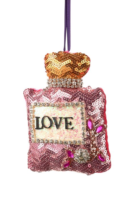 Hänger Parfum, Stoff, rosa