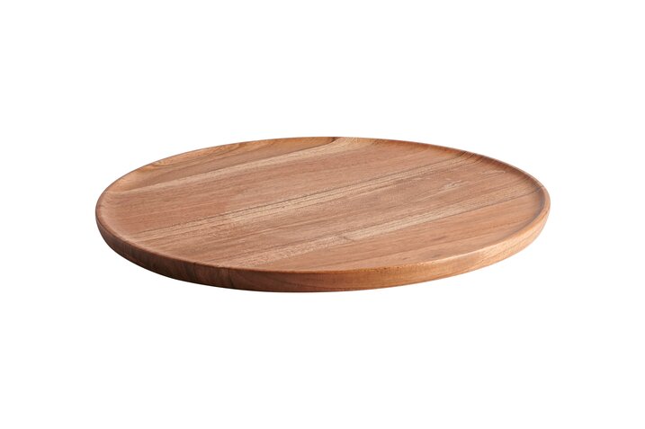 Bento, tray, S, acacia wood, round, nature