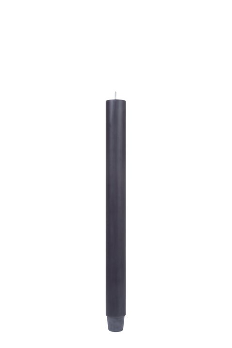 Taper Candle, L29cm, dark grey