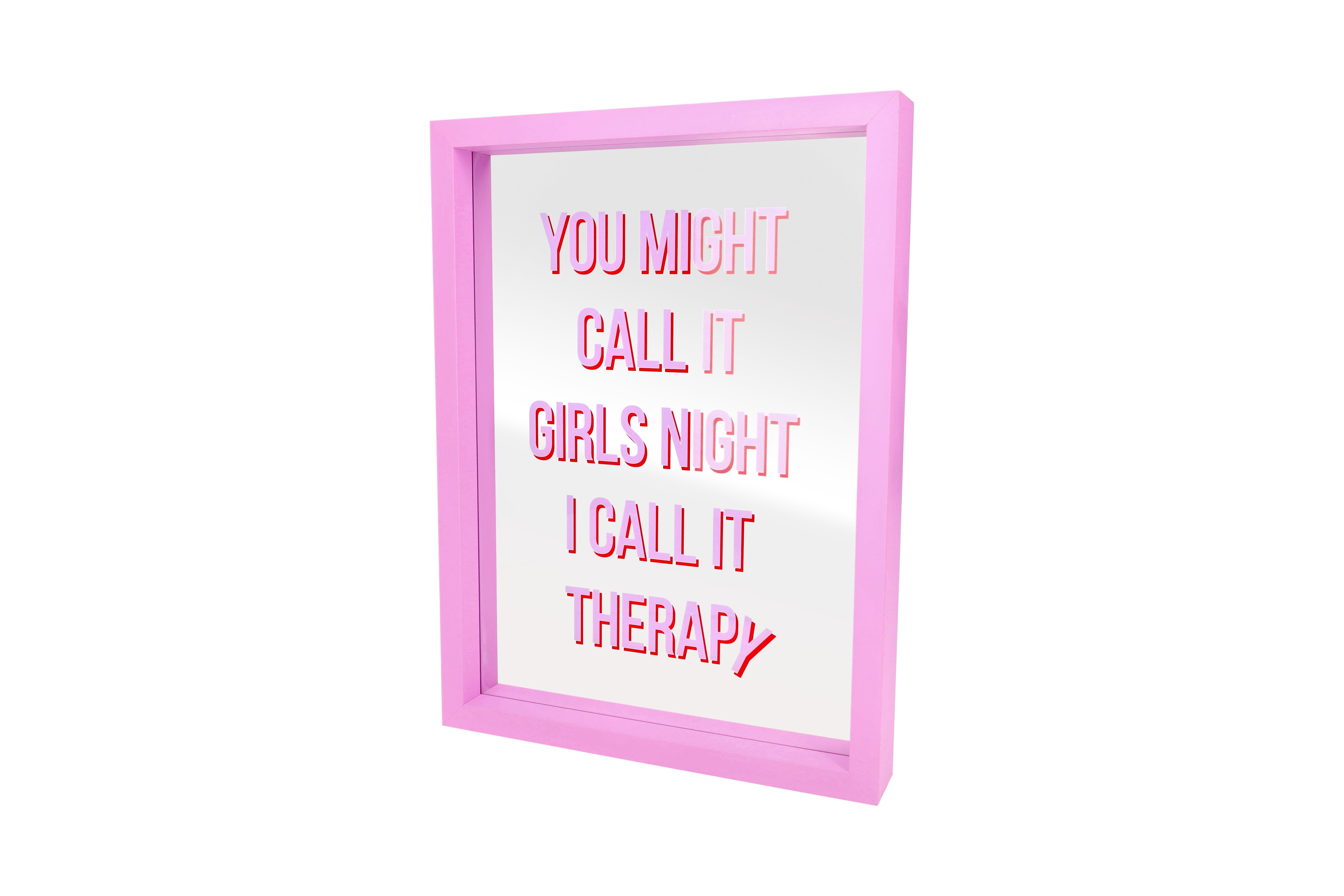 Love Frames, glass picture, motive: You might call…, pink