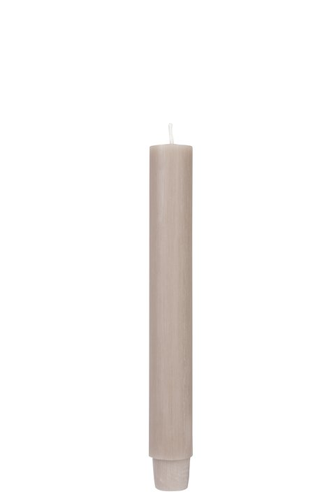 Taper Candle, L20cm, grey