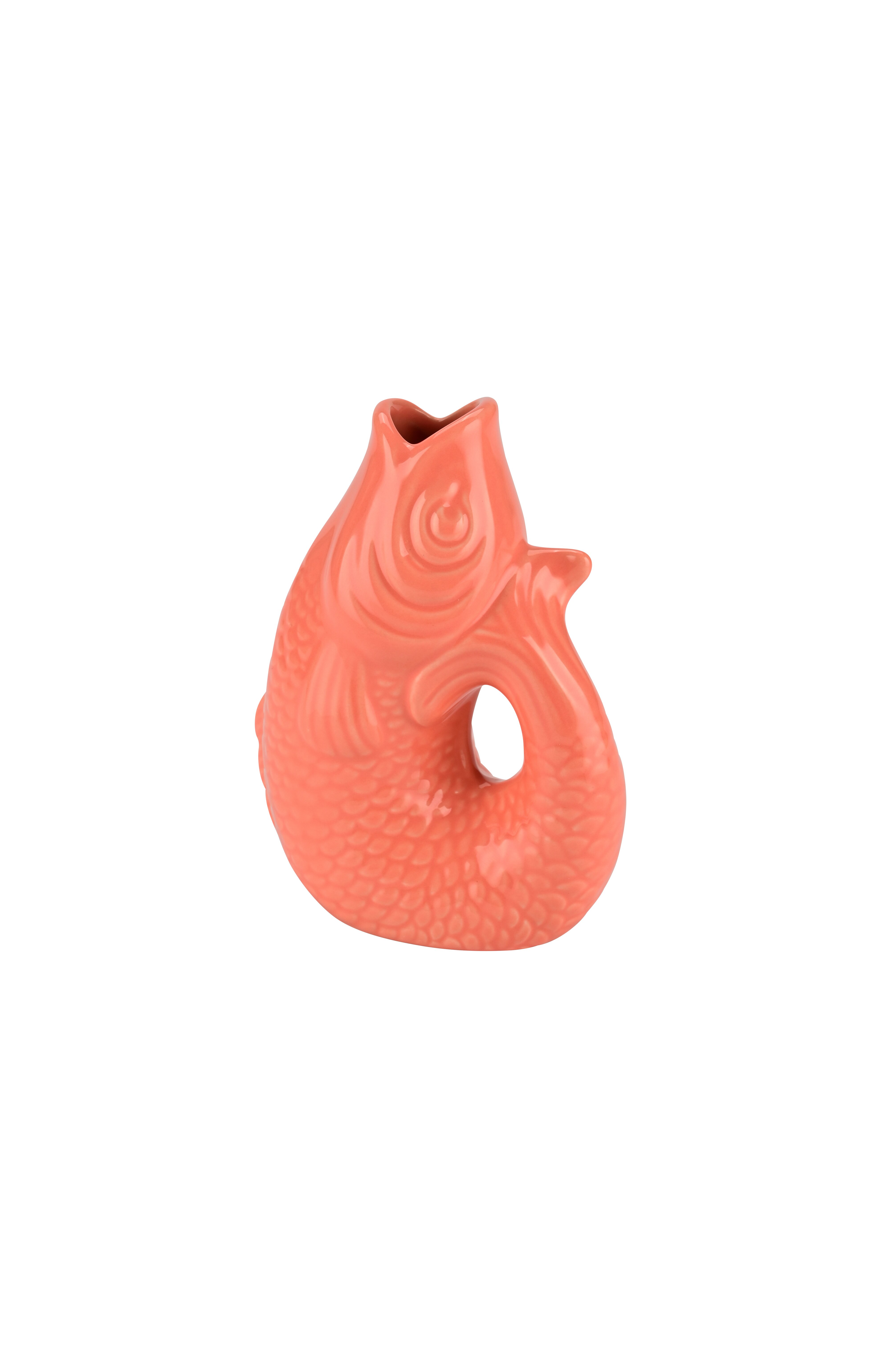 Monsieur Carafon, Fisch, Vase, XS, salmon, 0,2 Liter