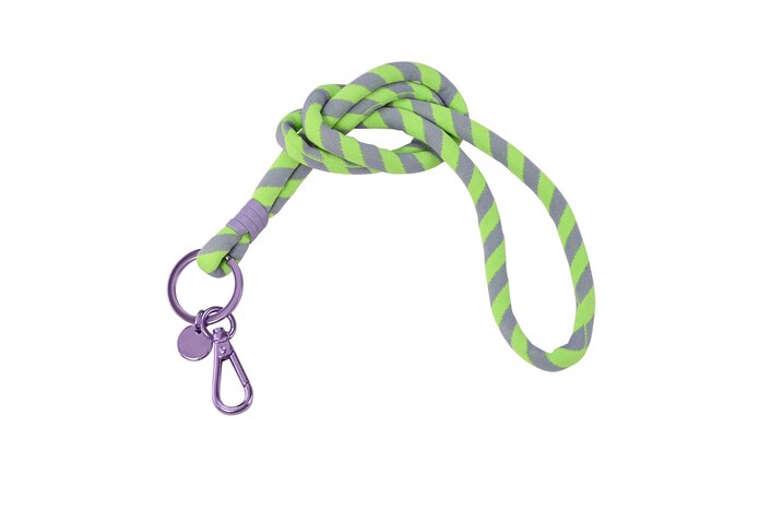 Cosmopolitan lanyard, green/purple