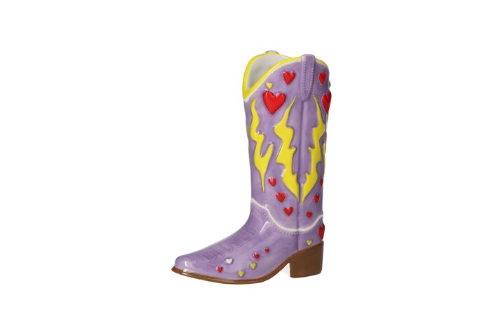 Mignon, Vase, Cowboystiefel, lila