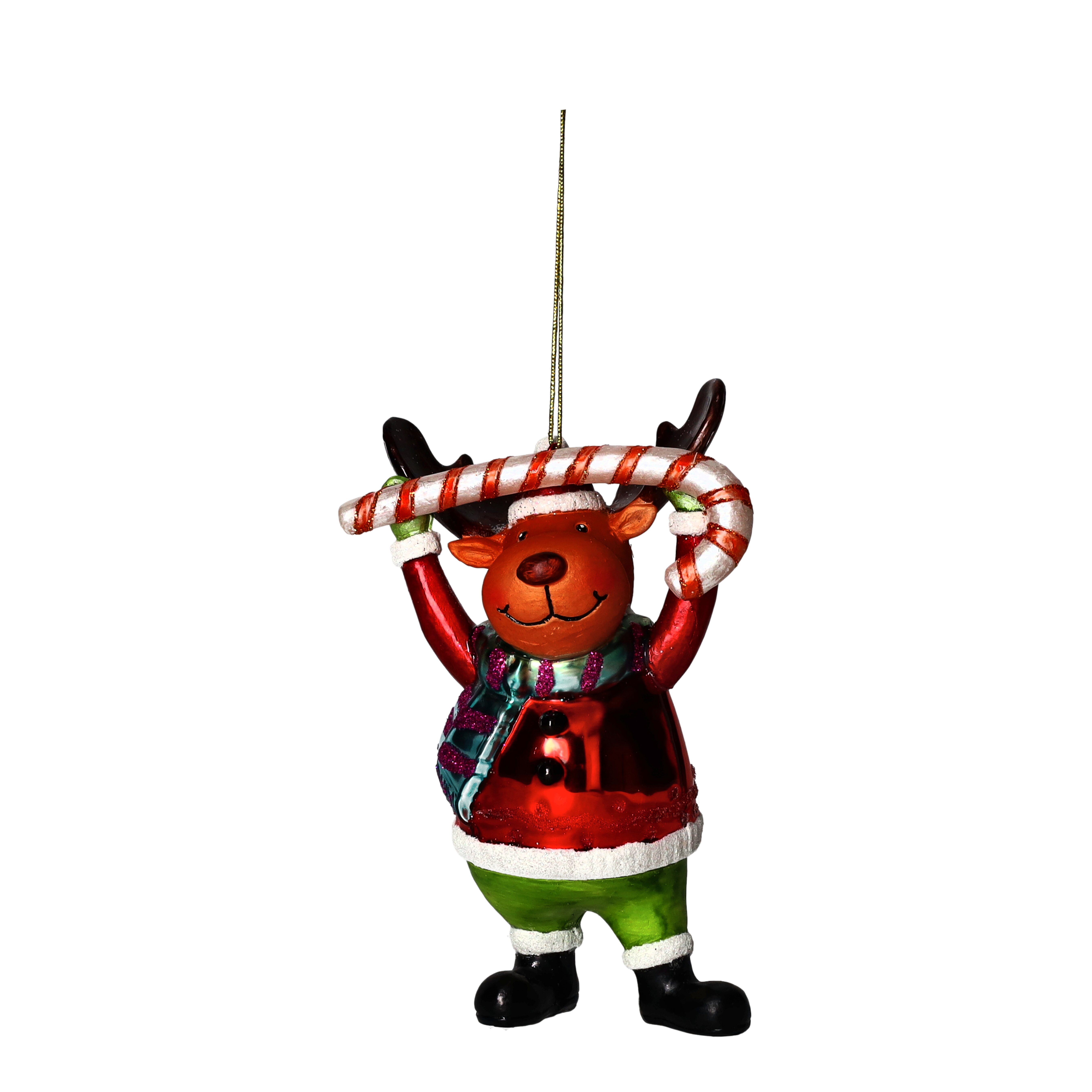 Hänger Rentier mit Zuckerstange