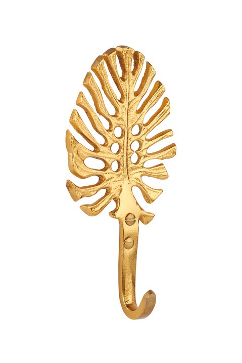 Gotham, Wandhaken, Blatt, gold