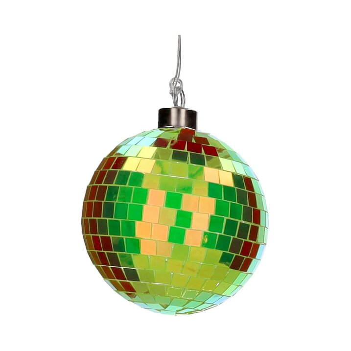 Disco, led ball, 10cm, neon green