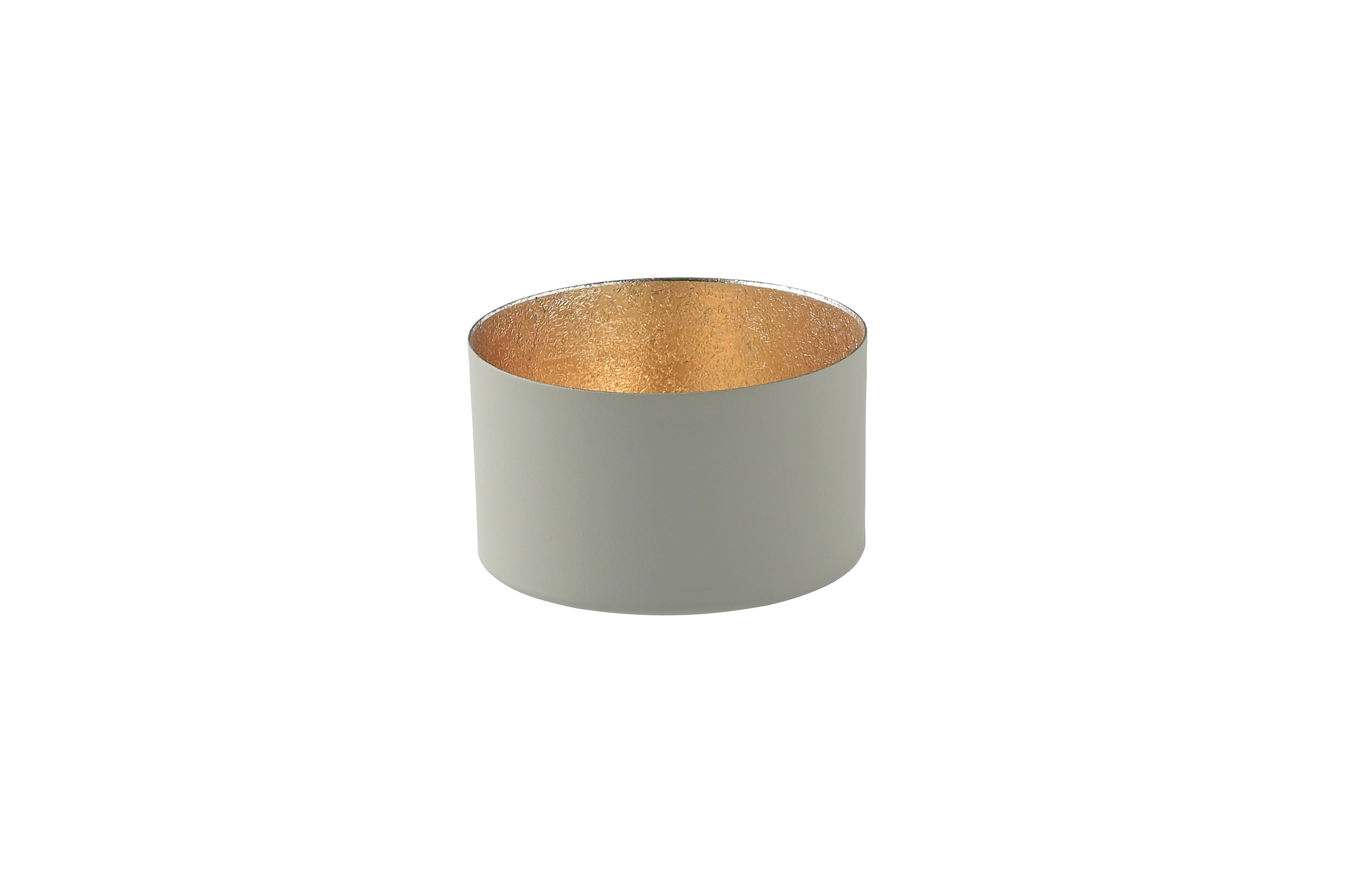 Chennai, Windlicht S, cool grey/gold