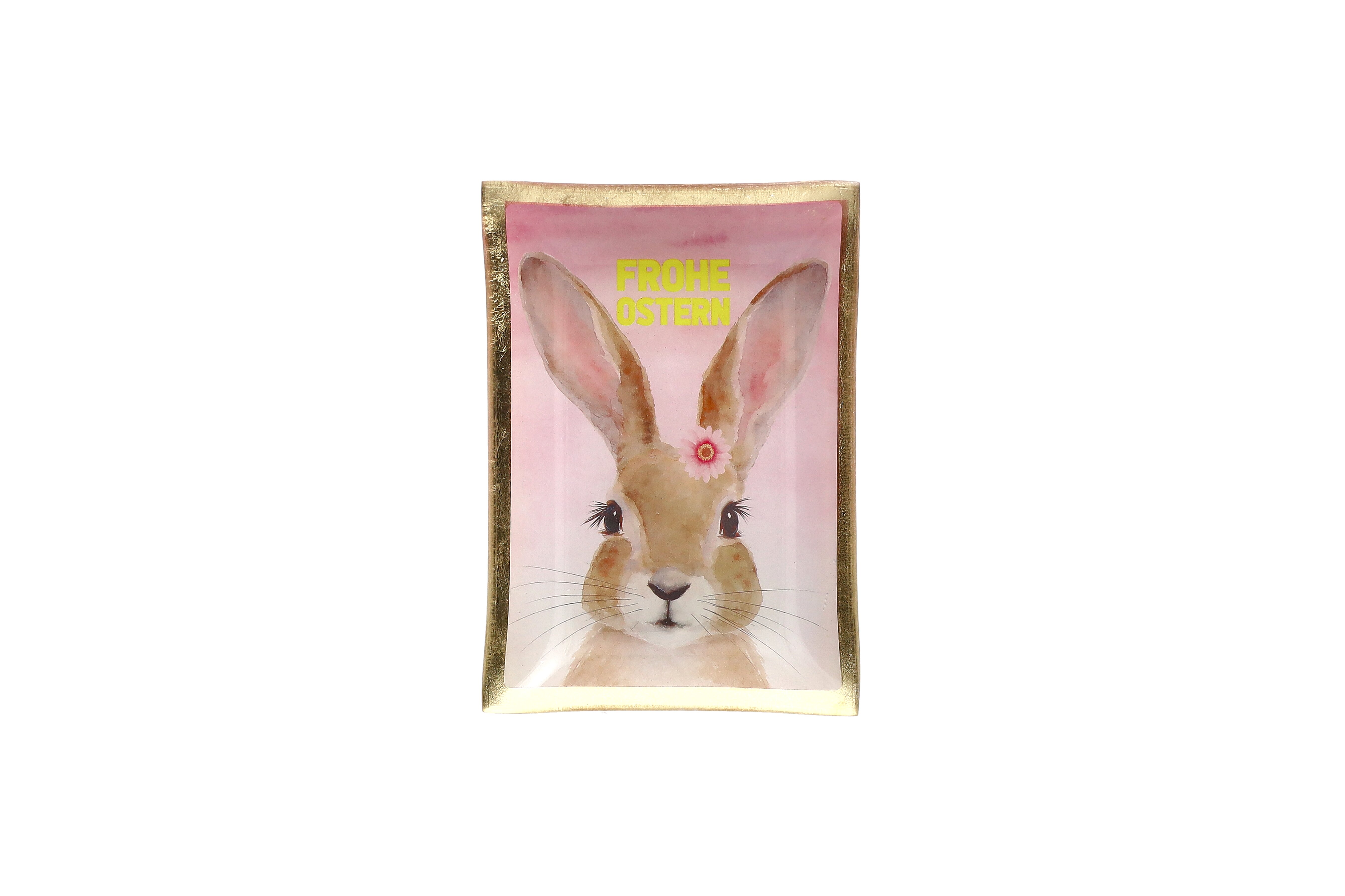 Love Plates, Glasteller M, Motiv: Frohe Ostern, mehrfarbig